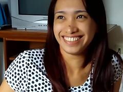 Natural Tit Pinay Grinds Hard Dick