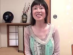 Busty Japanese cougar Sayoko Sekiyama creampie